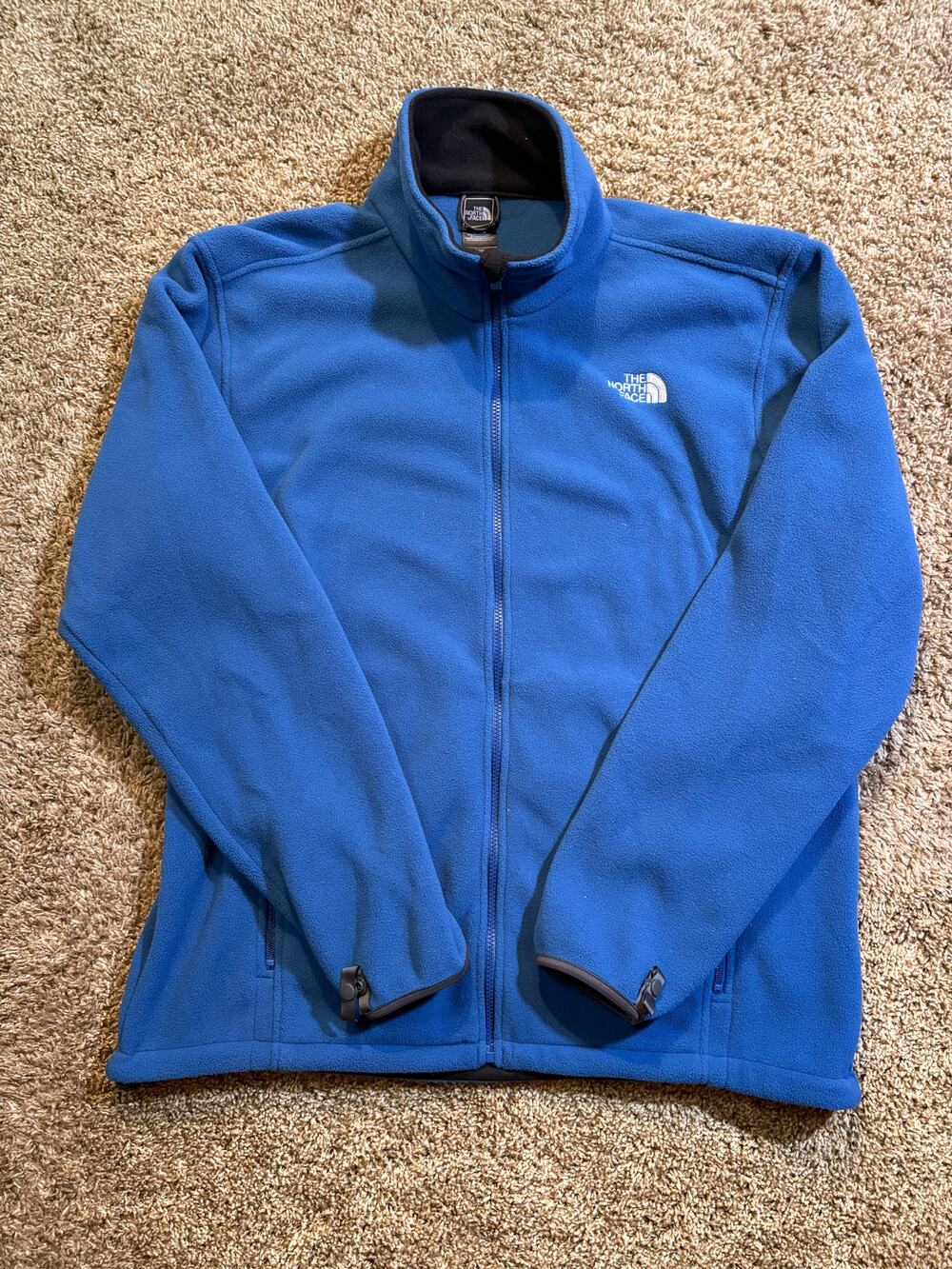 The North Face Glacier Full Zip Fleece Jacket Mens Size XL Blue